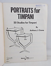 Música de timbales 50 estudios retratos para timbales por Anthony J Cirone 1976 SC segunda mano  Embacar hacia Argentina