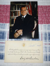 richard nixon signature card for sale  Costa Mesa