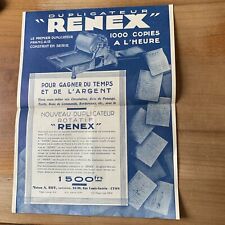Publicités duplicateur renex d'occasion  Châteauneuf-en-Thymerais
