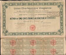 Union coalnière vosgesienne d'occasion  Expédié en Belgium