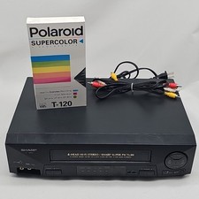 Gravador de vídeo cassete Sharp VC-H820U VCR 4 cabeças + cabos + fita em branco - FUNCIONA comprar usado  Enviando para Brazil