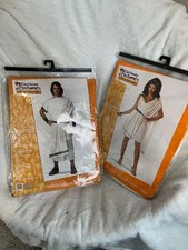Fantasias da Califórnia masculinas e femininas luxo clássico conjunto de toga com cinto túnica e drapeado comprar usado  Enviando para Brazil