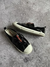 Tênis casual vintage Prada infantil preto aba vermelha tamanho 32 comprar usado  Enviando para Brazil