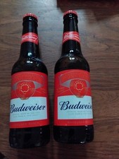 Usado, 2 garrafas vazias Budweiser tamanho 300 ml design de competição de futebol World CLUB. comprar usado  Enviando para Brazil