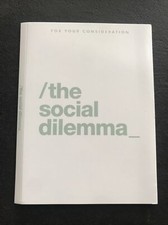 The Social Dilemma FYC  Documentary Netflix Promo Awards BLU-RAY comprar usado  Enviando para Brazil
