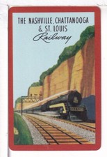Cartão de jogo ferroviário único "Nashville Chattanooga St Louis" NCSTL 1,1990 repro comprar usado  Enviando para Brazil