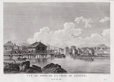 Placa de cobre gravura Genebra Porto Suíça Suisse Zurlaub 1780, usado comprar usado Placa de cobre gravura Genebra Porto Suíça Suisse Zurlaub 1780, usado comprar usado  Enviando para Brazil