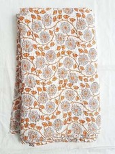 Colcha edredón Kantha estampado floral indio ropa de cama edredón de algodón segunda mano  Embacar hacia Mexico