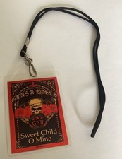 GUNS N’ ROSES Rock Band  Sweet Child O Mine VIP Tour Live AEG Crew Pass Lanyard comprar usado  Enviando para Brazil
