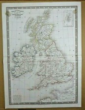 Carte iles britanniques d'occasion  Lyon III