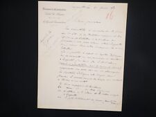 Gaston galliffet lettre d'occasion  Paris I