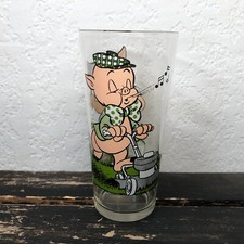 Usado, Copo de Vidro Looney Tunes Porky Pig Pepsi 1976 Vintage Warner Bros Colecionável 6" comprar usado  Enviando para Brazil