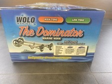 Chifre marinho Wolo Marine 125 aço inoxidável trompete duplo - nova caixa aberta comprar usado  Enviando para Brazil