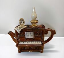 Bule de chá Swineside GRANDE feito à mão cerâmica PIANO SALÃO INGLÊS vintage comprar usado  Enviando para Brazil