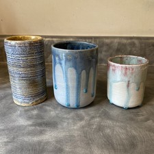 set 3 ceramic mugs for sale  O Fallon
