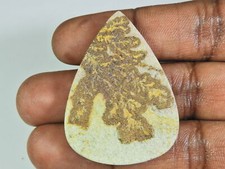 Cabochão de pera 33X45 mm natural psilomelano germano dendrito pedra preciosa solta v913 comprar usado  Enviando para Brazil