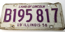 Illinois 1956 license for sale  Saint Louis
