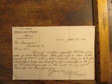 Antique ephemera letterhead for sale  Auburn