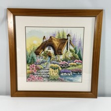 Embroidered framed needlepoint for sale  ROCHDALE