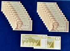 Banconote croazia slovenia usato  Parma