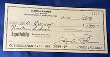 Jim palmer signed for sale  Washington Boro