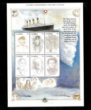 Gâmbia 1998 - O Titanic - Folha de 6 Selos - Scott #2053 - MNH, usado comprar usado  Enviando para Brazil