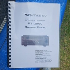 Manual yaesu 2000d for sale  DARLINGTON