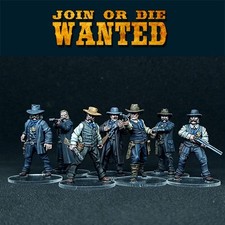 Western Miniaturen „Join or Die Wanted“ – 28 & 32 mm Resin – Tabletop/Wargaming comprar usado  Enviando para Brazil