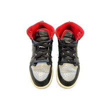 Tênis Nike Air Jordan 1 cano alto preto cinza vermelho infantil tamanho 2Y comprar usado  Enviando para Brazil