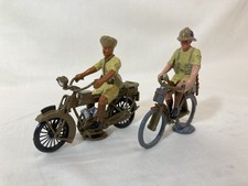 [1460] British Charles Biggs Toy Soldiers conjunto de 2 bicicletas motocicleta comprar usado  Enviando para Brazil