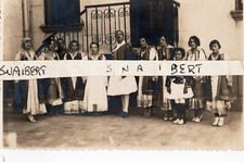 CARTOLINA  FOTOGRAFICA  MACA  RE  ZOG  DI  ALBANIA CON LA FAMIGLIA A TIRANA 1934 comprar usado  Enviando para Brazil