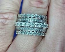 Diamonique sterling silver for sale  MAUCHLINE
