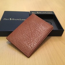 Carteira Polo Ralph Lauren Masculina Bifold Couro Marrom comprar usado  Enviando para Brazil