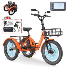Triciclo elétrico dobrável MOONCOOL para adultos, 48V pico 1000W triciclo com cesta comprar usado  Enviando para Brazil
