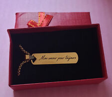 Pendentif chaine amour d'occasion  Forges-les-Eaux