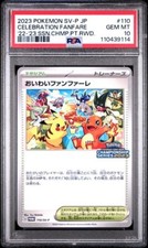 Cartão promocional Pokemon japonês PSA 10 Celebration Fanfare 2022-2023 temporada 110/SV-P comprar usado  Enviando para Brazil