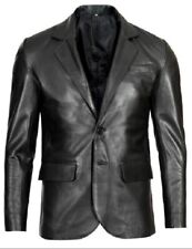 Jaqueta blazer masculina de couro genuíno trabalho formal 2 botões - Venda de primavera Reino Unido comprar usado  Enviando para Brazil