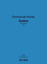 Duktus emmanuel nunes gebraucht kaufen  Melle