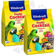 2 x Vitakraft PARROT FRUTTI mistura de coquetéis 200g | petisco de frutas nozes para papagaios comprar usado  Enviando para Brazil