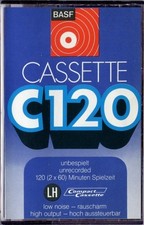 Usado, BASF C 120 LH Vintage 1970 Audio Cassette Tape Type I 120 min Made in Germany  comprar usado  Enviando para Brazil