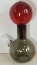Usado, ESCASSO ERICKSON ARTE VIDRO LINHA DE FÉRIAS DECANTADOR FUMAÇA E SELÊNIO VERMELHO 15"  comprar usado  Enviando para Brazil