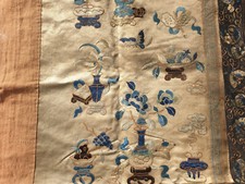 Antique china embroidered d'occasion  Expédié en Belgium