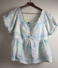 Usado, Novo Old Navy Top Pastel Babydoll 3X Coastal Boho Cottagecore Férias Prairie comprar usado Usado, Novo Old Navy Top Pastel Babydoll 3X Coastal Boho Cottagecore Férias Prairie comprar usado  Enviando para Brazil