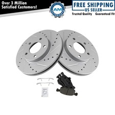 Rotor de freio perfurado entalhado zinco revestido almofada de cerâmica conjunto dianteiro para Ford comprar usado  Enviando para Brazil