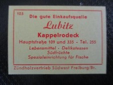 Reklame streichholzetikett leb gebraucht kaufen  Deutschland
