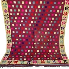 Tapete quadrado marroquino vibrante feito à mão rosa kilim marrom lã tribal berbere, usado comprar usado Tapete quadrado marroquino vibrante feito à mão rosa kilim marrom lã tribal berbere, usado comprar usado  Enviando para Brazil