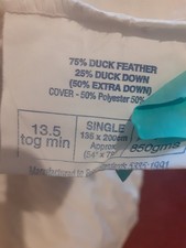 13.5tog natural duck for sale  ACCRINGTON