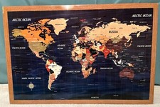 Wooden map wall for sale  Leander