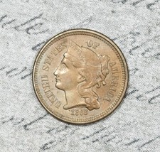 1868 three nickel d'occasion  Expédié en Belgium