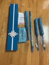 NOVO conjunto de 6 peças. Kit espanador de pele de cachorro de microfibra azul da Campanelli extensível comprar usado  Enviando para Brazil